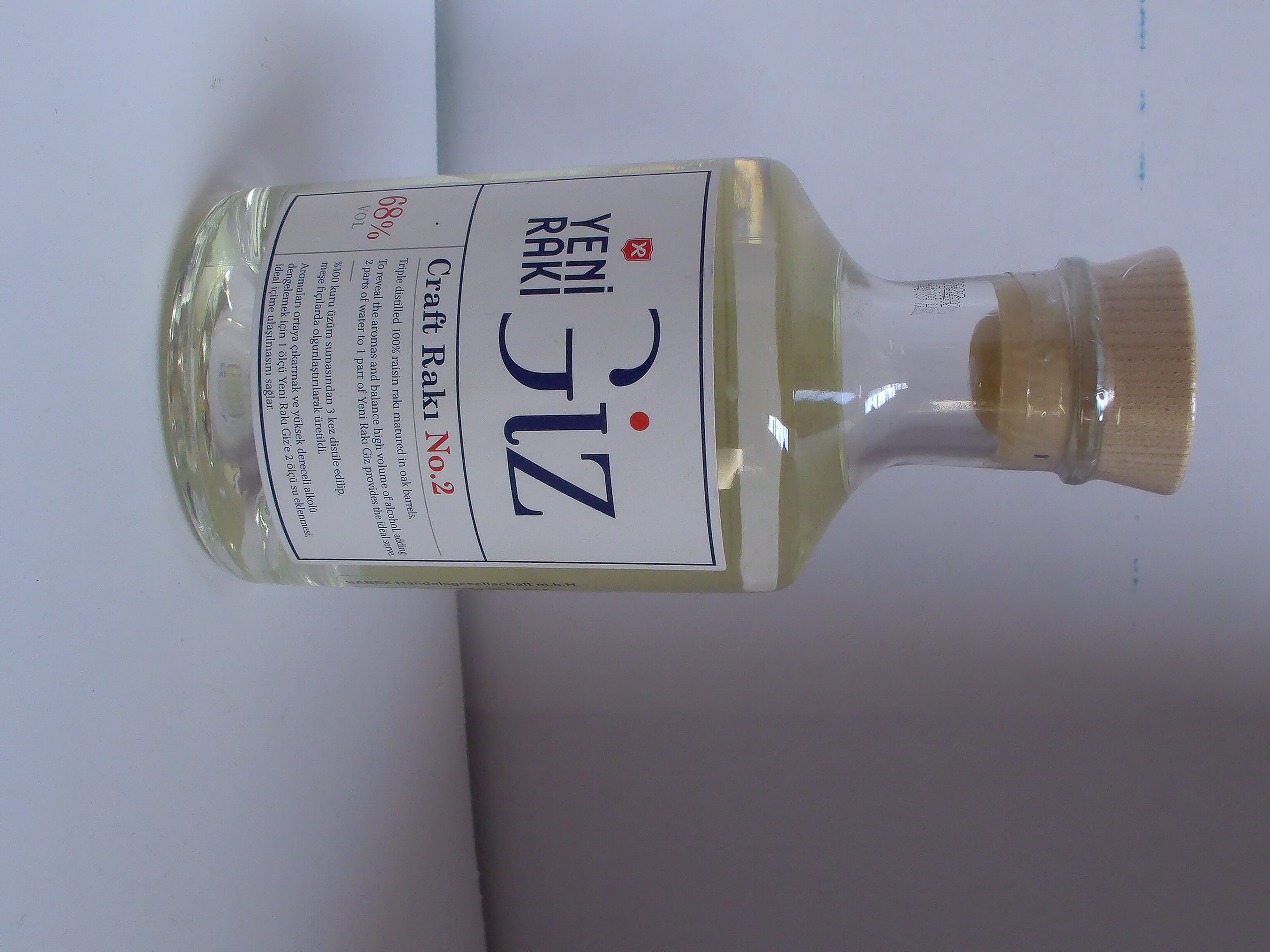 YENI RAKI  GIZ 68%VOL