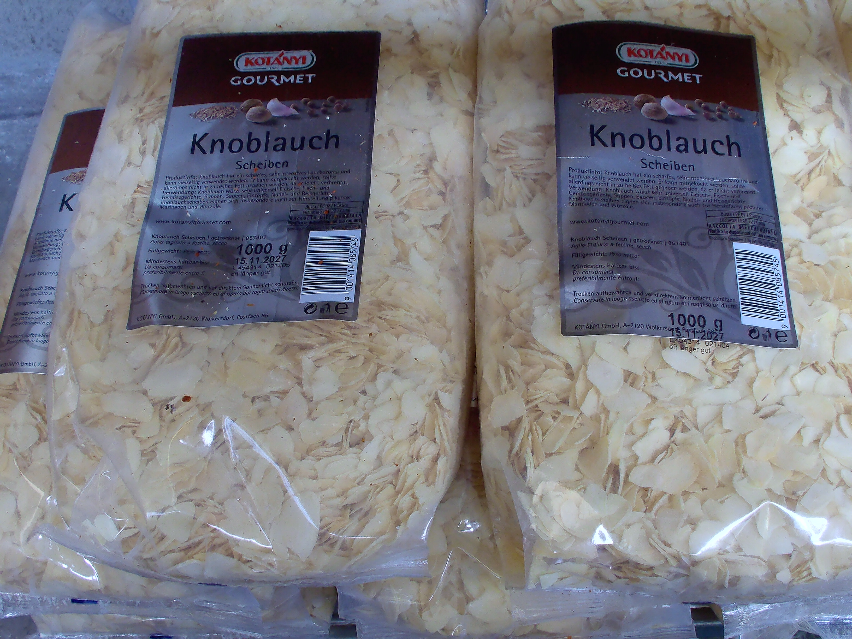 Kotany Knoblauch Scheiben